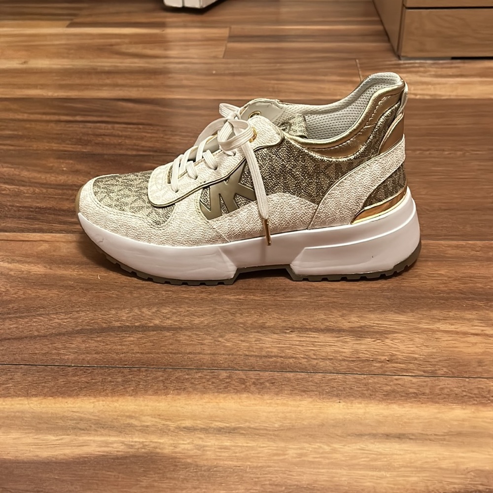Michael Kors gold women sneakers